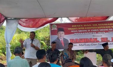 Reses di Kelurahan Teluk Belitung, Basiran Sampaikan Program 1000 Rumah Untuk Warga