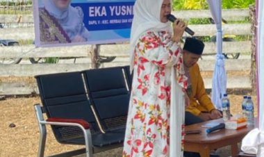 Anggota DPRD Meranti Eka Yusnita Reses di Kelurahan Teluk Belitung