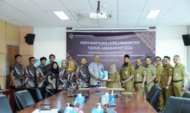 Bupati Bengkalis Serahkan LKPD Unaudited Tahun 2023 ke BPK 