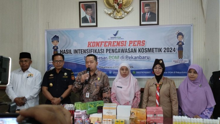 Balai Besar POM di Pekanbaru Temukan 246 Item Produk Kosmetik Ilegal