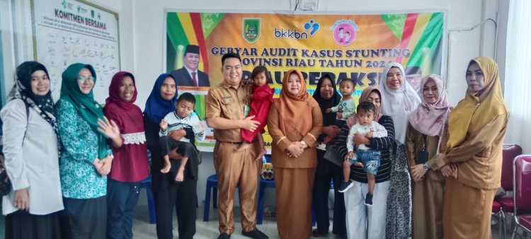 Serentak se-Provinsi Riau, DP2KBP3A Rohil Ikuti Gebyar Audit Kasus Stunting di Puskesmas Bagansiapiapi