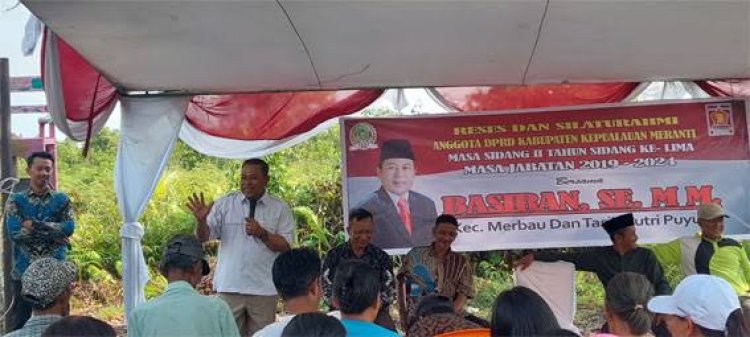 Reses di Kelurahan Teluk Belitung, Basiran Sampaikan Program 1000 Rumah Untuk Warga