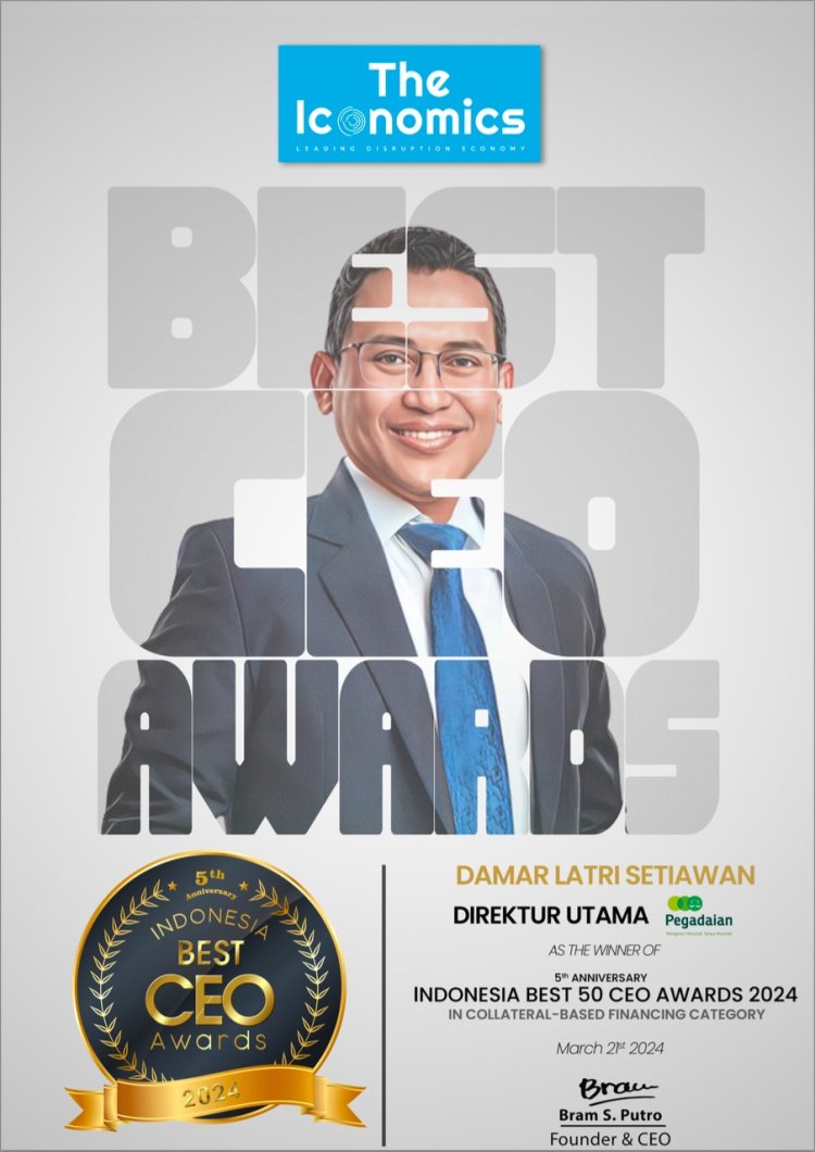 Direktur Utama Pegadaian Raih Penghargaan Best 50 CEO 2024