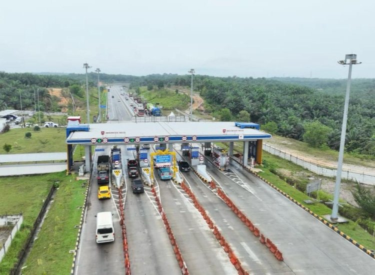 Volume Kendaraan Melintas di Jalan Tol Pekanbaru-Bangkinang Meningkat 7,5 Persen