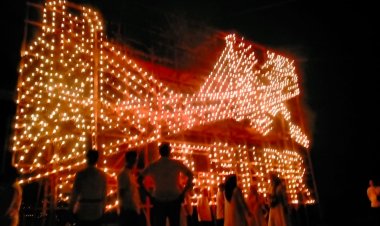 Bedelau, Dinas PUPR Tampilkan Lampu Colok Miniatur Jembatan Bengkalis - Pakning