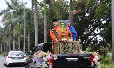 Raih Juara Umum MTQ Riau ke-42, Piala Diarak Keliling Pekanbaru