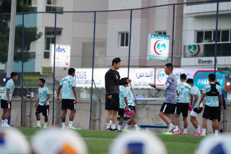 Jelang Timnas Indonesia vs Qatar, Garuda Muda Latihan Perdana di Dubai, Ini Strategi Shin Tae-yong di Piala Asia U-23 AFC 2024