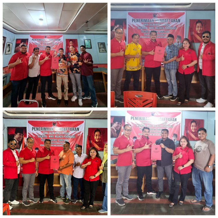 Empat Orang Ambil Formulir Pendaftaran Penjaringan Cakada PDIP Pekanbaru