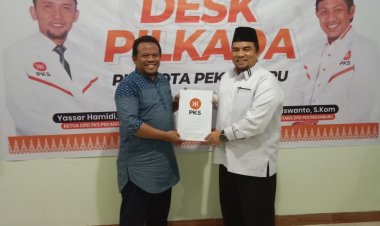 Dr Syahrullah Umar Daftar ke PKS, Maju Calon Wakil Wako Pekanbaru