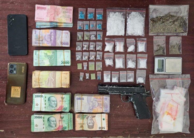 Satuan Reserse Narkoba Polres Bengkalis Tangkap Pengedar Sabu yang Miliki Airsoftgun