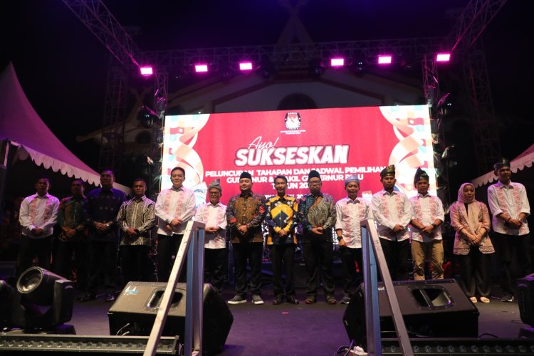 KPU Riau Luncurkan Tahapan dan Jadwal Pilgub Riau 2024, Perkenalkan Radi dan Rida