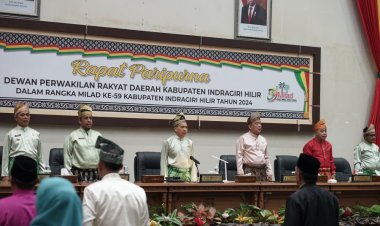 DPRD Indragiri Hilir Gelar Paripurna Istimewa Milad ke-59 Inhil