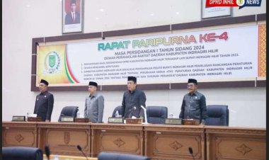 DPRD Inhil Sampaikan Rekomendasi Terhadap LKPj Bupati Pada Paripurna ke-4 