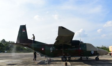 Tabur 6.400 Kg Garam di Langit Riau, Pesawat Casa TNI AU Lakukan Hujan Buatan Dua Periode di Bumi Lancang Kuning