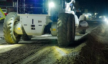 Jalan Dharma Bakti Sigunggung Pekanbaru Mulai Diperbaiki, Ini Penampakannya