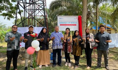 Program TJSL Telkom Bantu Sarana Air Bersih di Ponpes Aufia Global Islamic School bersama IZI Perwakilan Riau