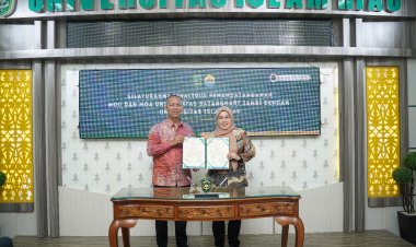 UIR dan UNBARI Teken MoU Peningkatan Kualitas Pendidikan Tinggi