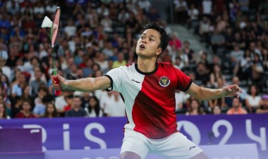 Olimpiade Paris 2024, Anthony Ginting Kalah dari Pebulutangkis Prancis Toma Junior Popov di Fase Grup