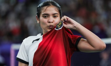 Olimpiade Paris 2024, Gregoria Mariska Tembus Perempat Final Usai Kalahkan Pebulutangkis Korea