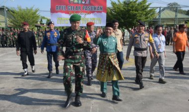 Wabup Bengkalis Bagus Santoso Ikuti Apel Gelar Pasukan Pilkada Serentak