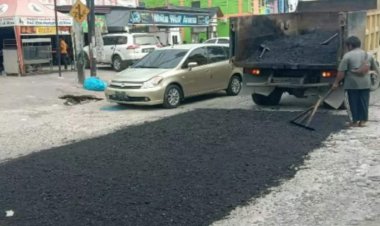 Dibantu Pemprov Riau, Pemko Pekanbaru Gesa Perbaiki Jalan