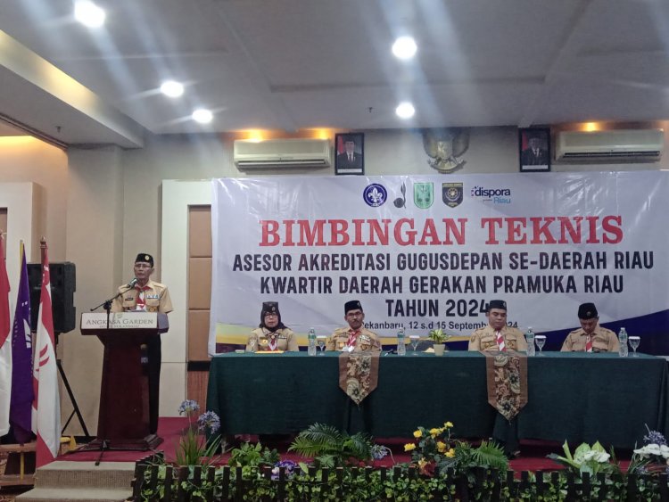 Ketua Kwarda Riau Buka Bimtek Asesor Akreditasi Gudep: Gudep Merupakan Ujung Tombak