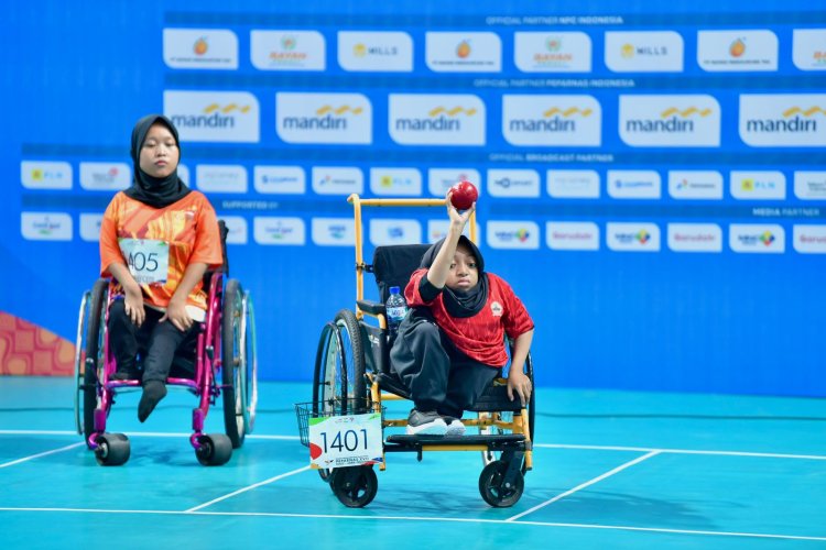 Septiya Nazaretha Atlet Boccia Jawa Tengah Dulang Emas di Peparnas XVII Solo 2024