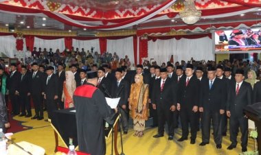 Anggota DPRD Kampar Periode 2024-2029 Dilantik, Ini nama-namanya