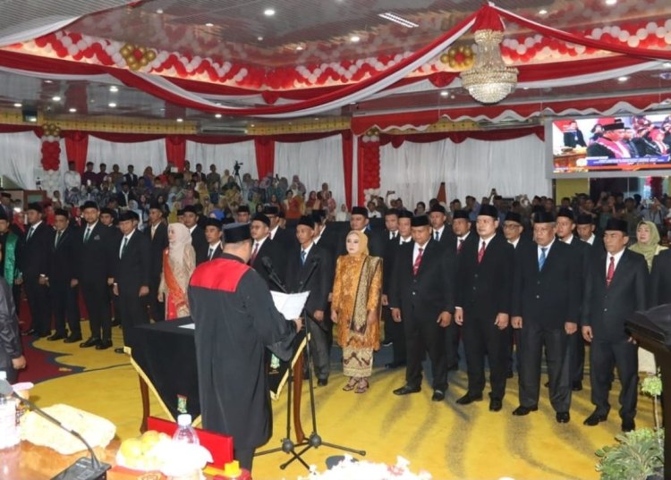 Anggota DPRD Kampar Periode 2024-2029 Dilantik, Ini nama-namanya
