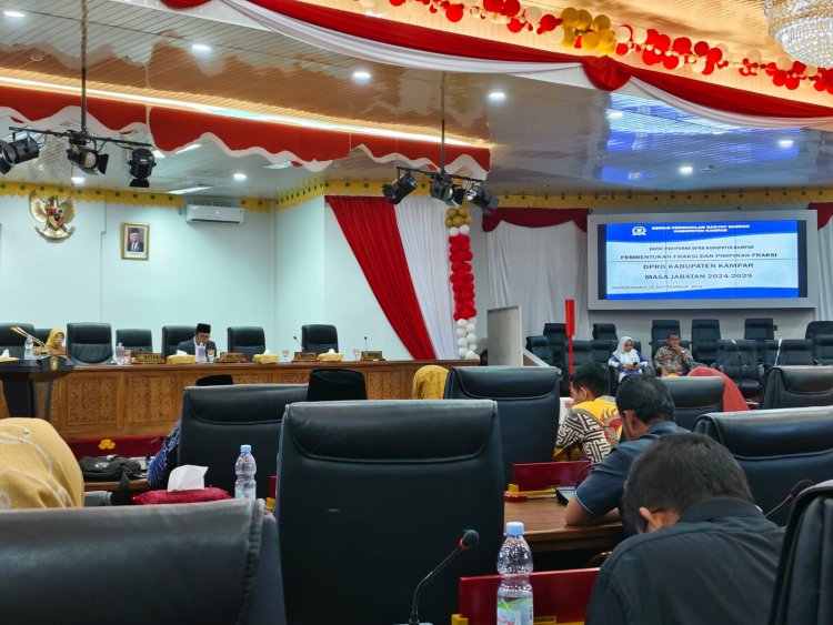 DPRD Kampar Umumkan Alat Kelengkapan Dewan Masa Jabatan 2024-2029