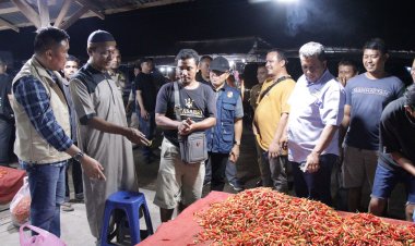 Jelang Natal dan Tahun Baru 2025, Pj Wali Kota Pekanbaru Monitoring Pasokan dan Harga Pangan di Pasar Induk AKAP Payung Sekaki