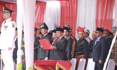 Pimpinan DPRD Pekanbaru Hadiri Upacara Peringatn HUT RI ke-79