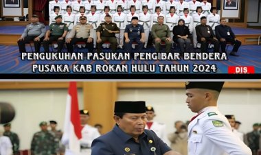Bupati Rohul Kukuhkan Tim Paskibra HUT RI ke-79 Tahun 2024