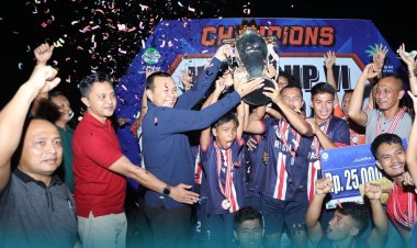 Wakil Bupati Rohul Indra Gunawan Tutup Turnamen HPRS Cup VI, Tim Rash FC Raih Juara 1