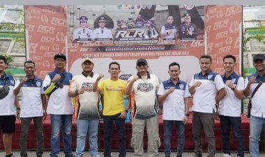 Sekda Rohul Muhammad Zaki Buka Rohul Cup Race di Sirkuit Non Permanen Kompleks Pemda
