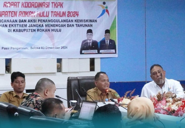 Pemkab Rohul dan TKPK Rakor Penurunan Angka Kemiskinan