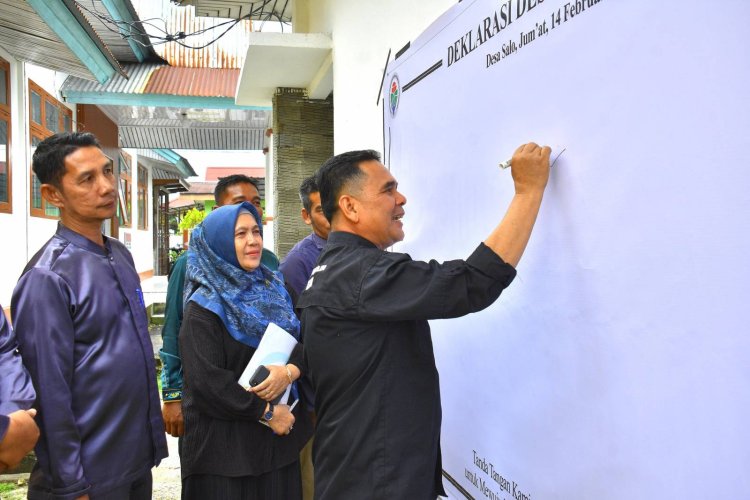 Pemkab Kampar Tunjuk Desa Salo Menuju Desa Anti Korupsi