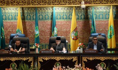 DPRD Riau Rapat Paripurna Penyampaian Pidato Perdana Gubernur