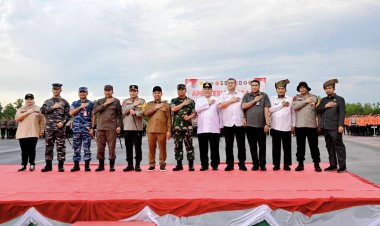 Kasmarni Ikuti Apel Siaga Karhutla Tahun 2025, Bengkalis Siap Tanggulangi Karhutla