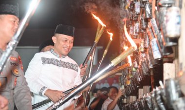 Wabup Bengkalis Bagus Santoso Buka Festival Lampu Colok, Berharap Jadi Budaya Nasional