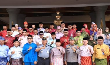 Pemkab Rohul Upacara Peringatan HUT Provinsi Riau ke-67