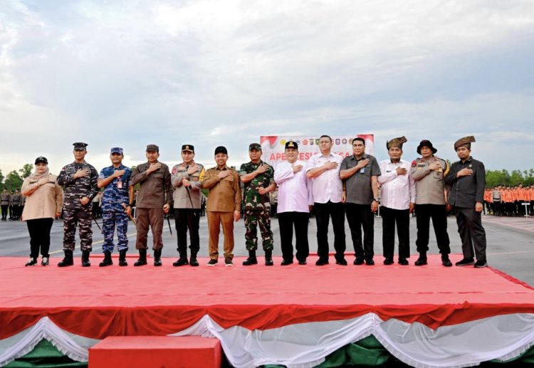Kasmarni Ikuti Apel Siaga Karhutla Tahun 2025, Bengkalis Siap Tanggulangi Karhutla