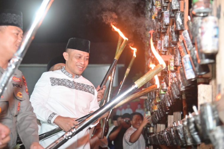 Wabup Bengkalis Bagus Santoso Buka Festival Lampu Colok, Berharap Jadi Budaya Nasional