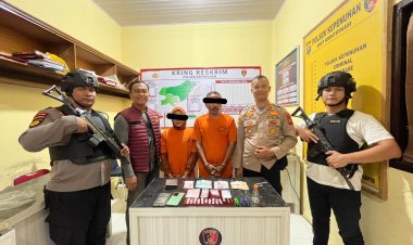 Kapolsek Kepenuhan Sergap Pasutri Pengedar Narkotika