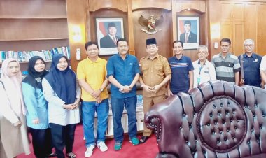 PWI Rohul Silaturahmi dengan Wabup Syafaruddin Poti Bahas Pelantikan Pengurus Baru