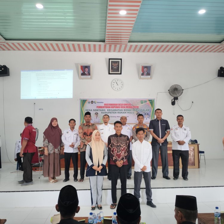 Afdan Sukri Nakhodai Koperasi Merah Putih Desa Sontang