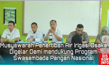 Pemkab Rohul Dukung Program Swasembada Pangan Nasional, Gagas Musyawarah Penertiban Air Irigasi Osaka