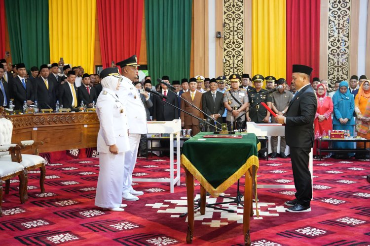DPRD Siak Rapat Paripurna Pelantikan Bupati dan Wakil Bupati Terpilih