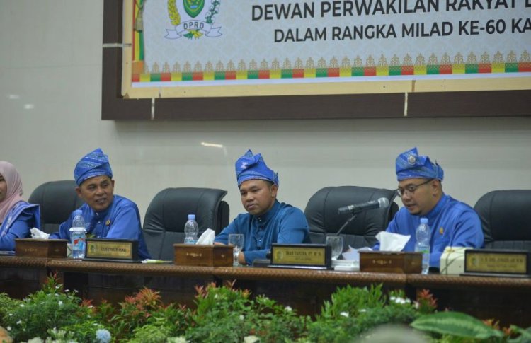 Rapat Paripurna Istimewa Milad ke-60 Inhil, Ketua DPRD Ajak Merefleksi dan Mengevaluasi Capaian Pembangunan