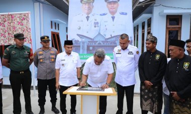Bupati Rohul Resmikan Gedung Koperasi Merah Putih Desa Sontang